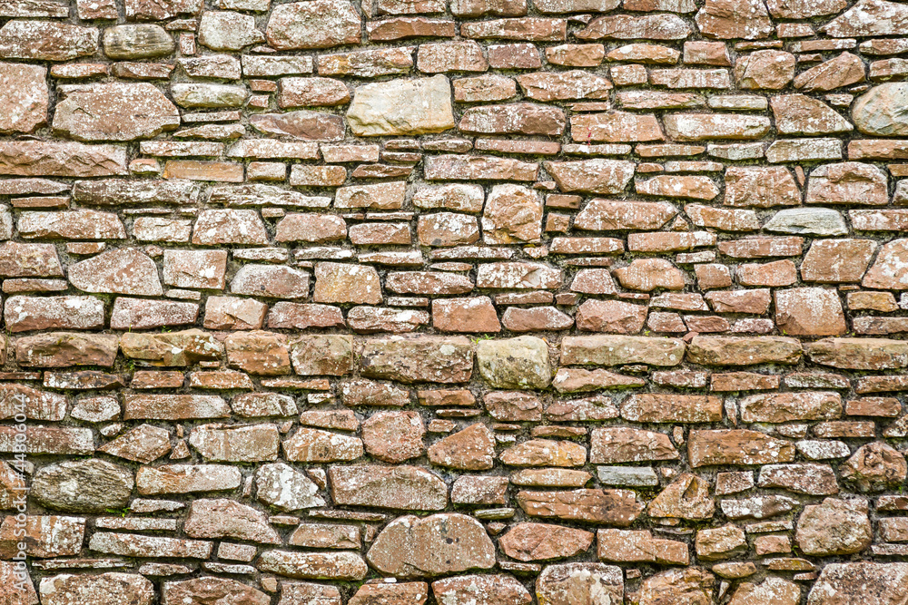 Old medieval wall made from stone