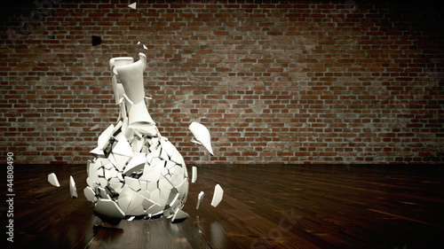 zersprungene Vase