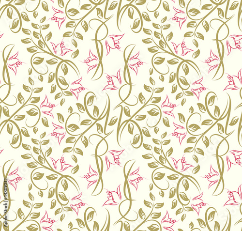 Seamless floral background.