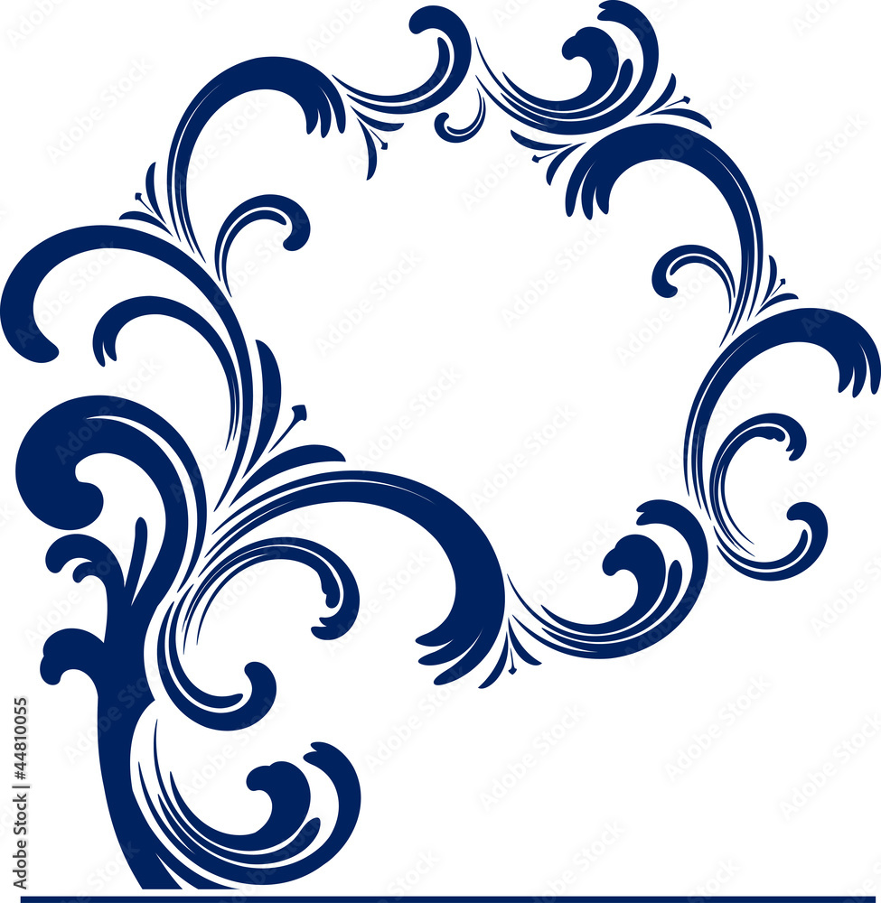 Fototapeta premium Decorative frame, tree-style