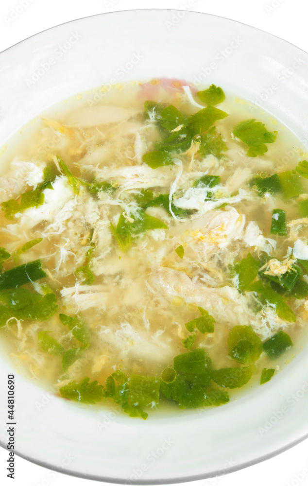 soup in plate soup in plate