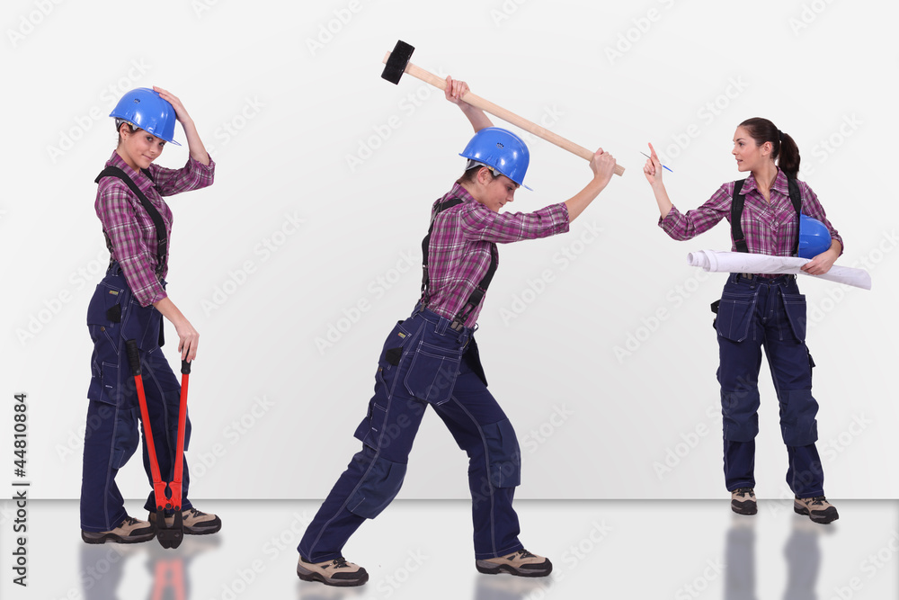 Fototapeta premium young craftswoman