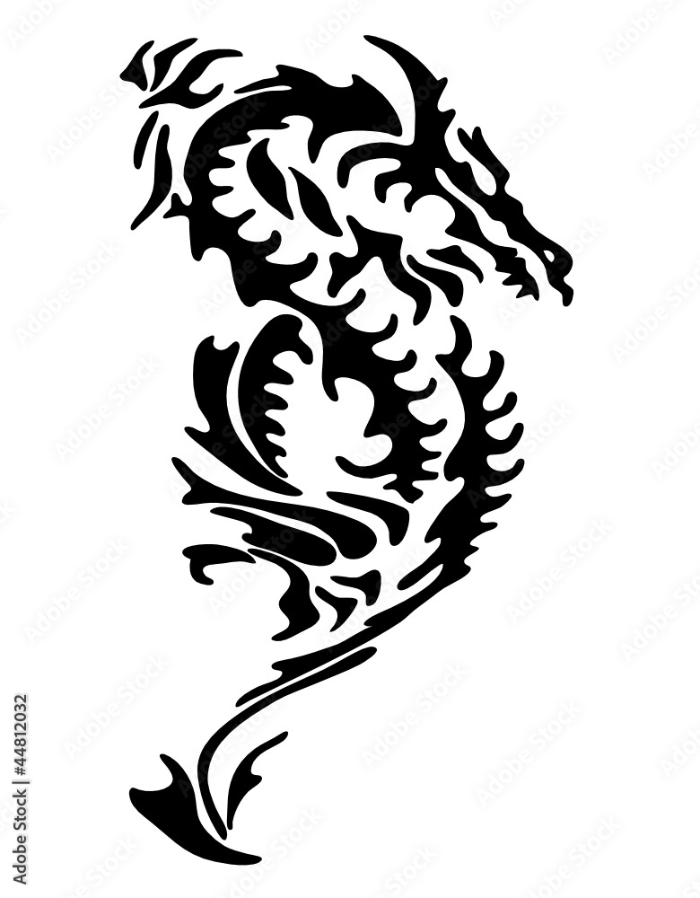 Fototapeta premium Tattoo of a dragon