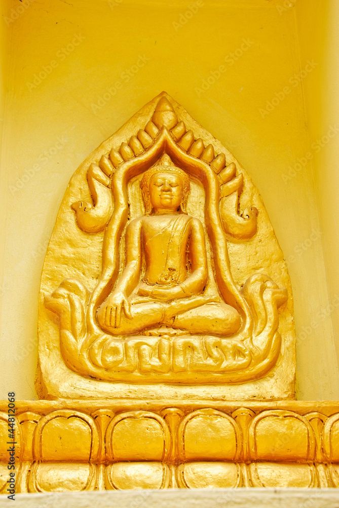 buddha statue on wall