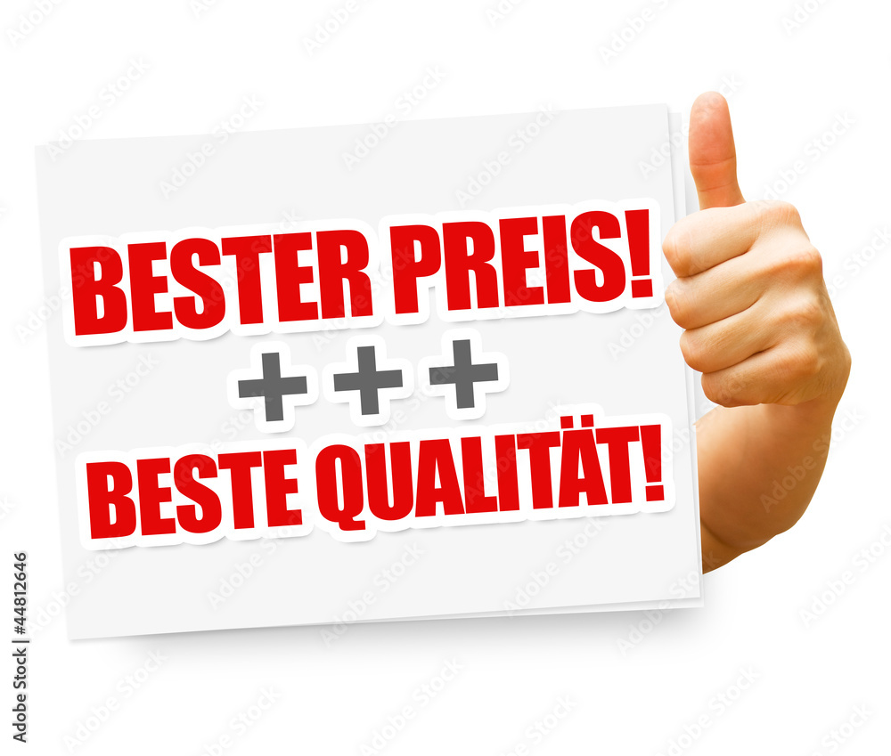 Bester Preis! Beste Qualität! Button, Icon Stock-Illustration | Adobe Stock