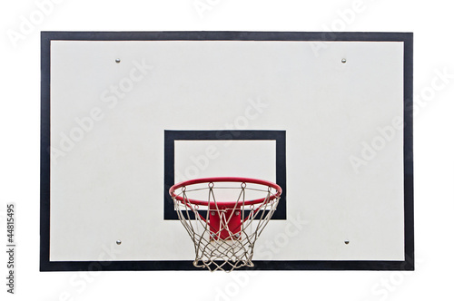 Basketball hoop on white background © maticsandra