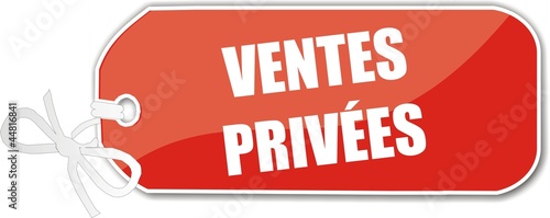 étiquettes ventes privées