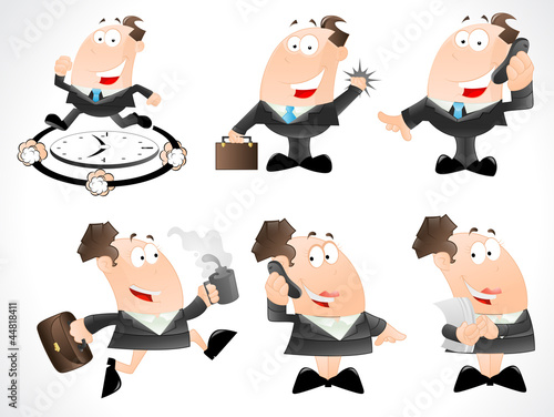 Business Man Vector Cartoons