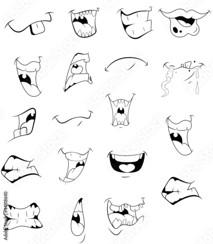 Cartoon Mouths Vectors