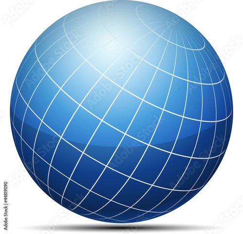 Blue globe