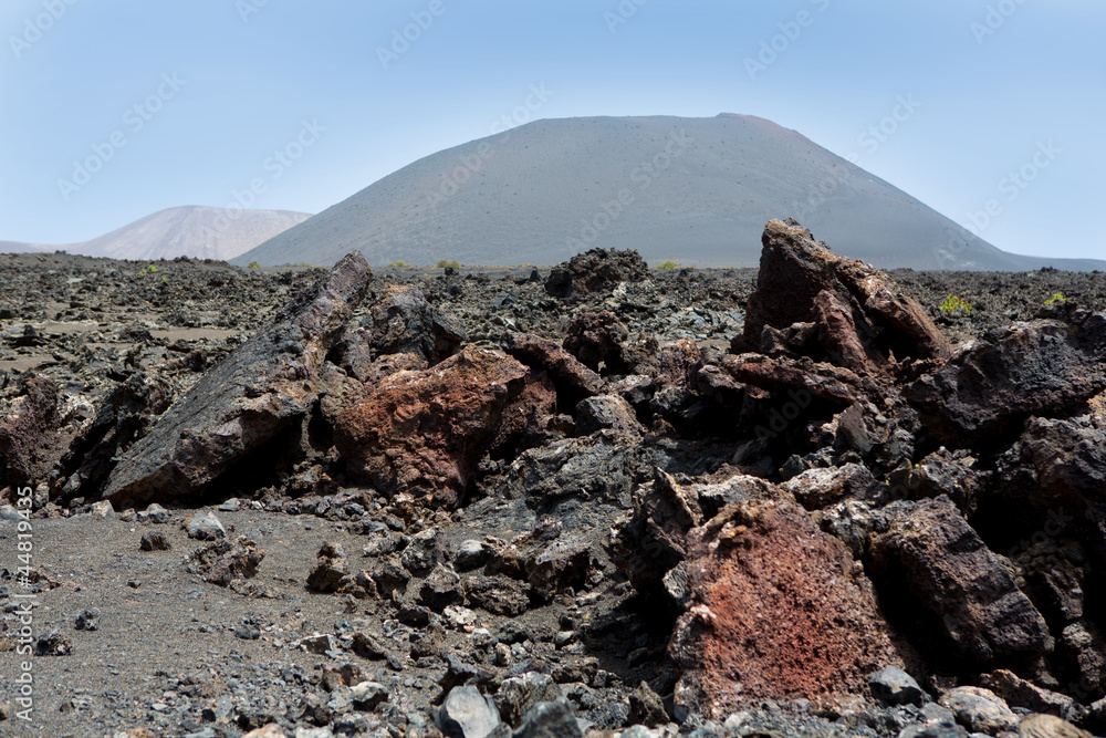 Lanzarote Timanfaya Fire Mountains volcanic lava