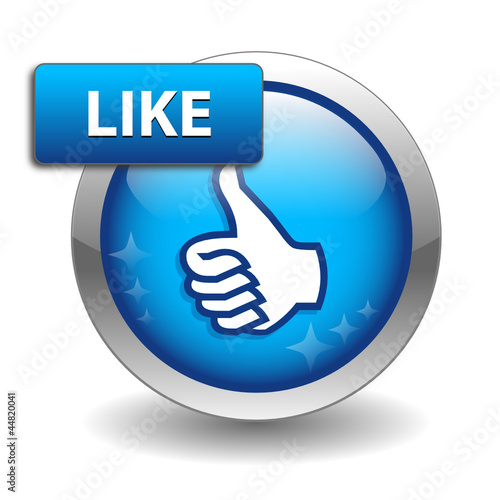 LIKE Web Button (thumbs up recommend comment vote share send)