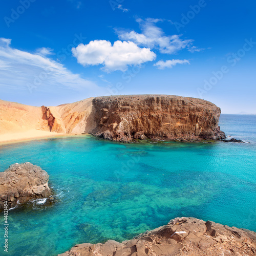 Lanzarote El Papagayo Playa Beach in Canaries © lunamarina