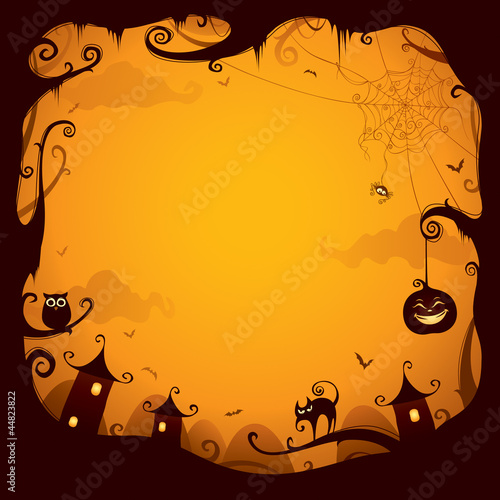 Halloween border for design