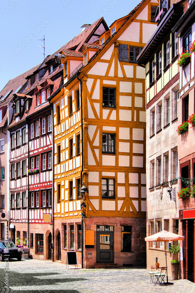 Half-timbered houses of the Old Town, Nuremberg