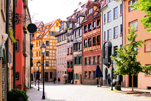 Half timbered houses of the Old Town, Nuremberg, Germany
