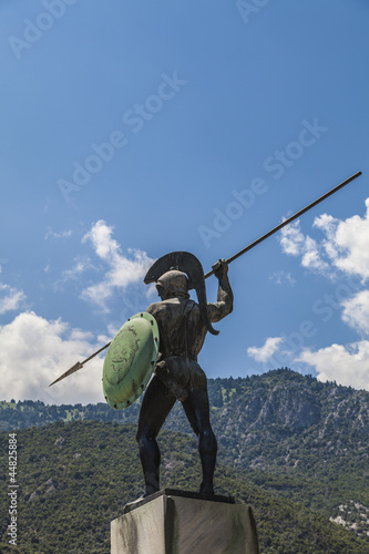 Obraz na płótnie Leonidas statue, Thermopylae, Greece w salonie