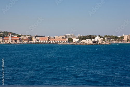 Panoramic view of Rhodes town