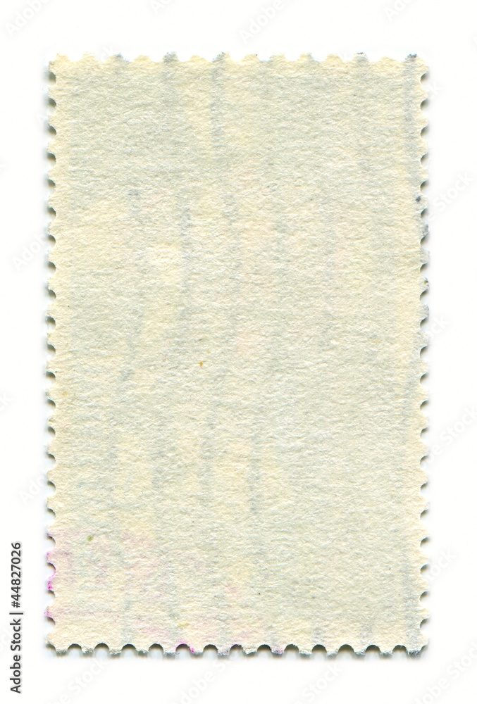 Obraz premium The reverse side of a postage stamp.