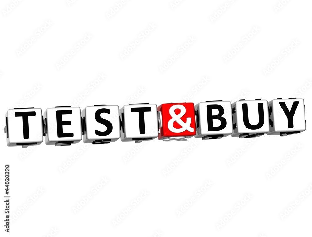 3D Test And Buy Button Click Here Block Text 3D Test And Buy Button Click Here Block Text