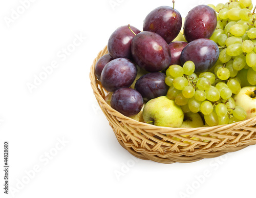 basket with  fruits