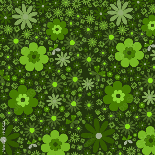 abstract floral background green