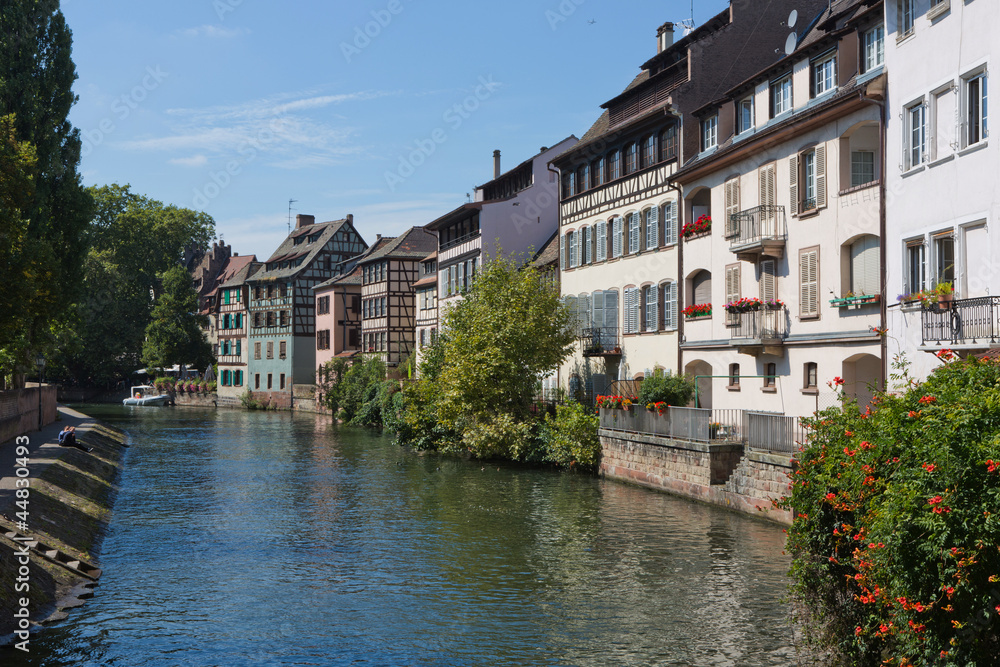 Elsass, Fachwerk, Frankreich, Straßburg, Kanal