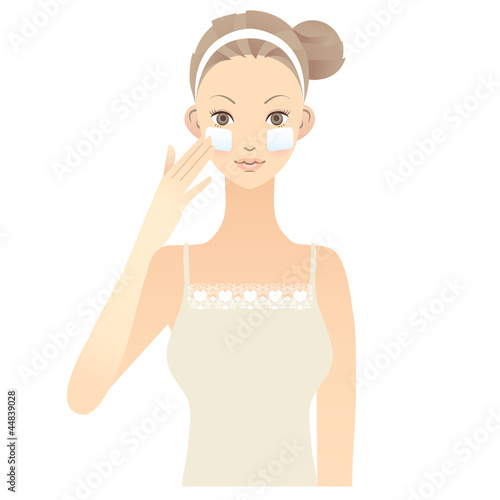 スキンケア　女性　顔