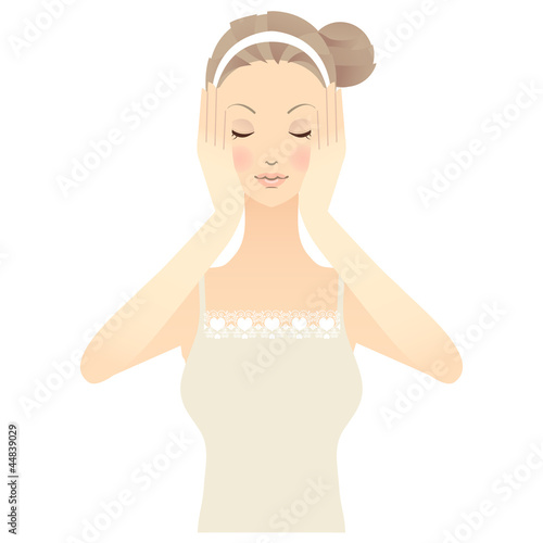 スキンケア　女性　顔