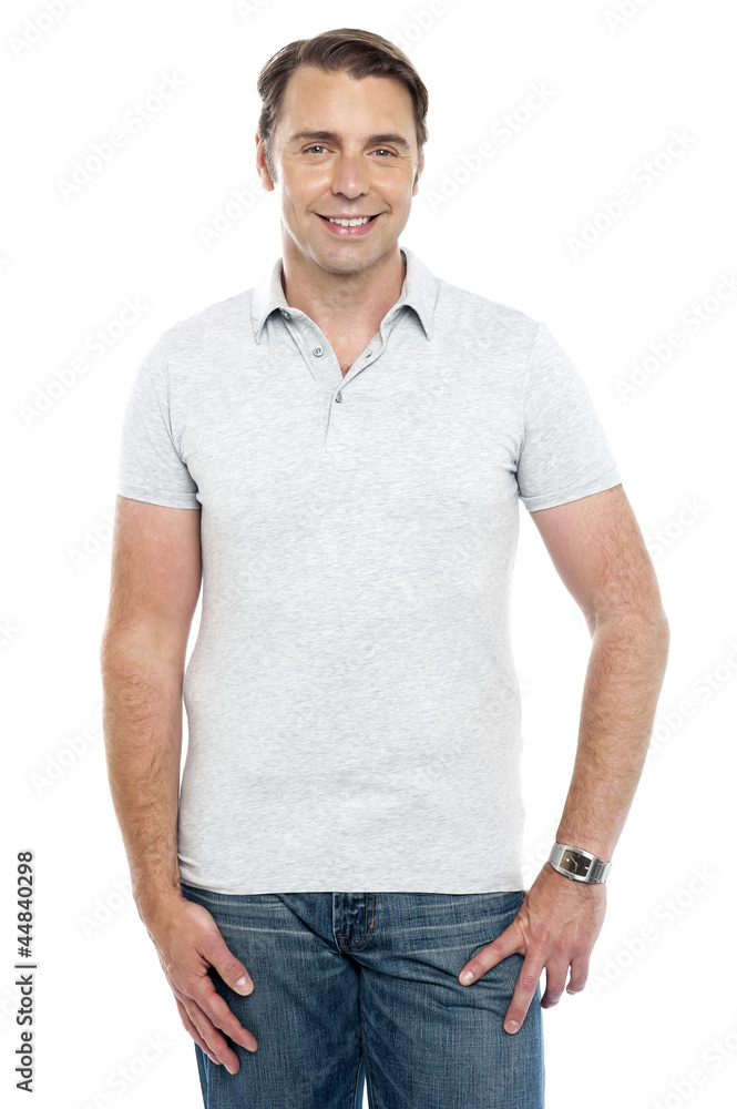 Casual portrait of smiling young man Casual portrait of smiling young man