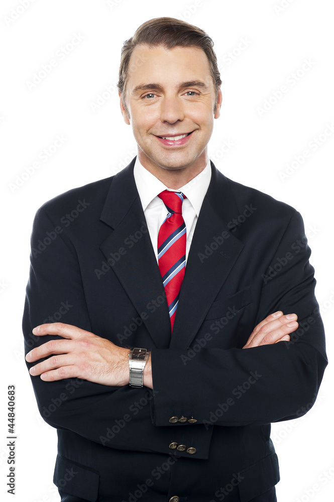 Arms crossed portrait of caucasian businessman Arms crossed portrait of caucasian businessman