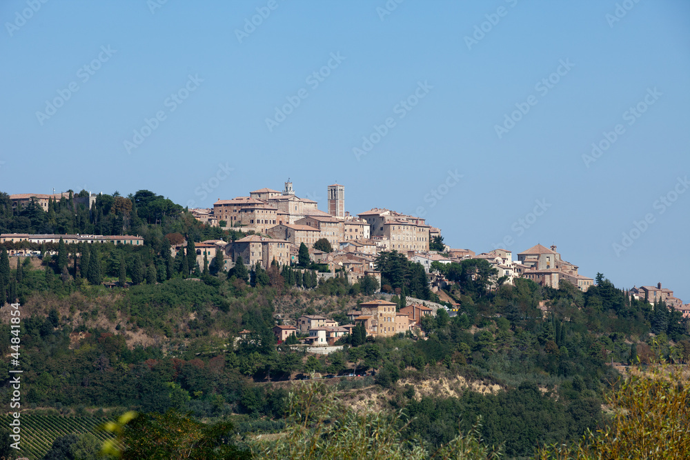 Panoramic View Of Montepulciano ,Tuscany, Italy.