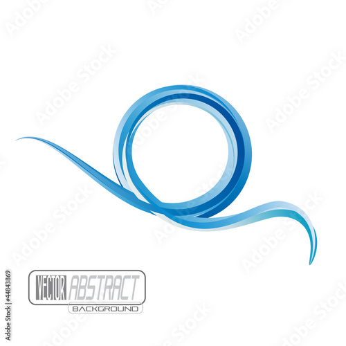 Vector blue Wave background