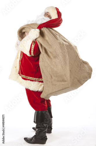Photo Stock Pere Noel Avec Sa Hotte Adobe Stock
