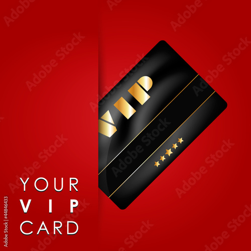 Vip card with folder