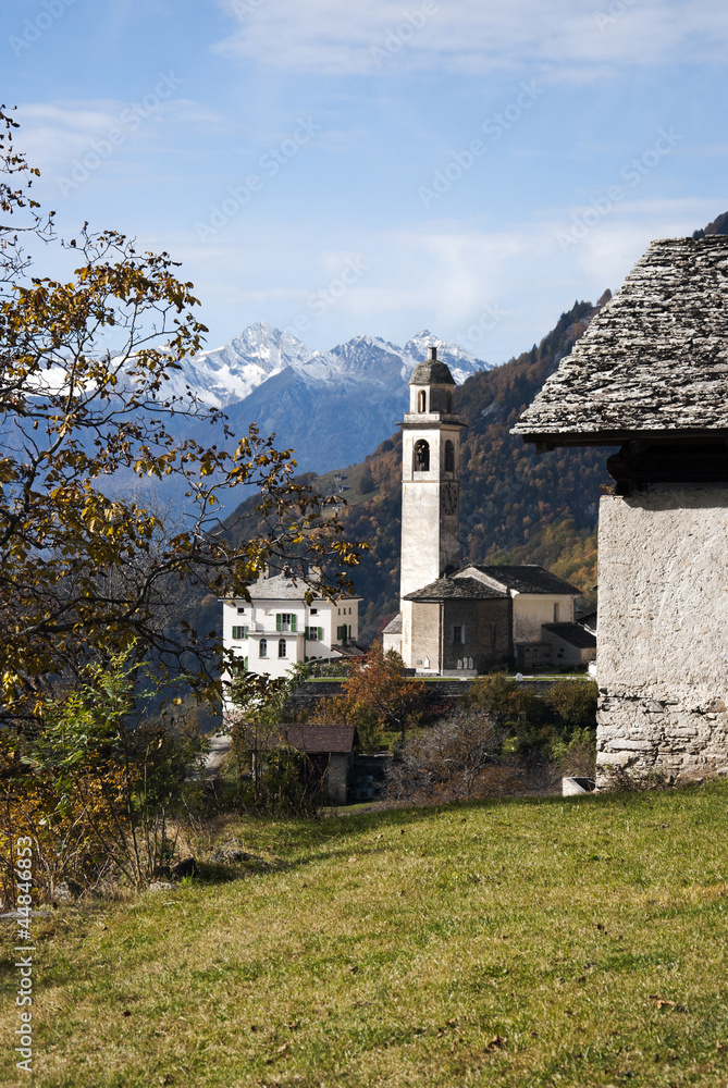 Soglio in Bregaglia region - Switzerland