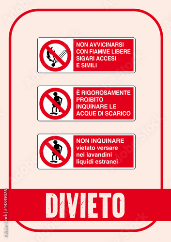 Segnale Divieto Kit 69