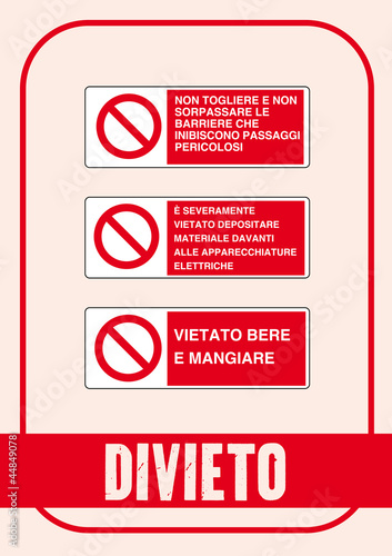 Segnale Divieto Kit 72