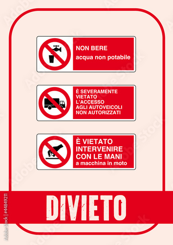 Segnale Divieto Kit 80