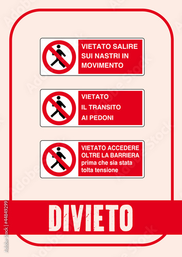Segnale Divieto Kit 84