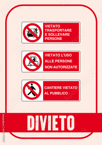 Segnale Divieto Kit 91