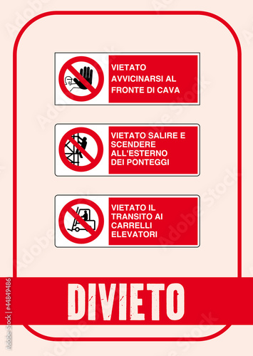 Segnale Divieto Kit 94