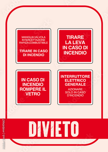 Segnale Divieto Kit 105