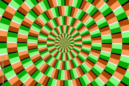 optische Illusion farbig