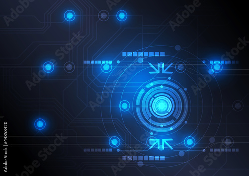 modern button and technology background design