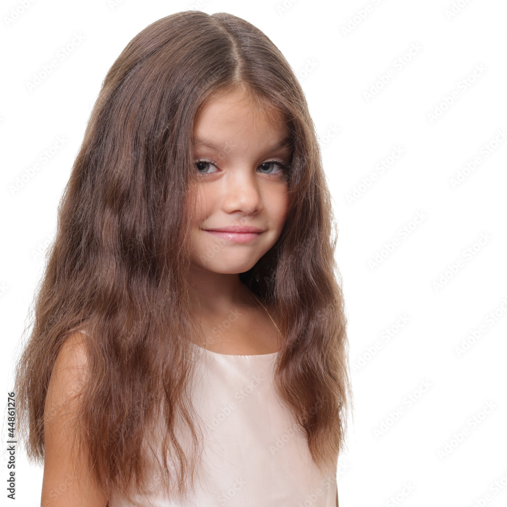 Closeup portrait of pretty little girl Closeup portrait of pretty little girl