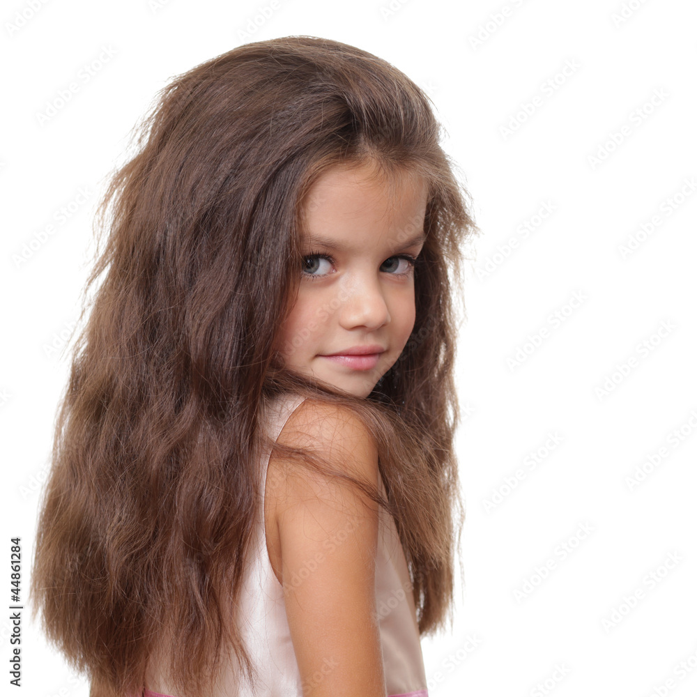 Closeup portrait of pretty little girl Closeup portrait of pretty little girl
