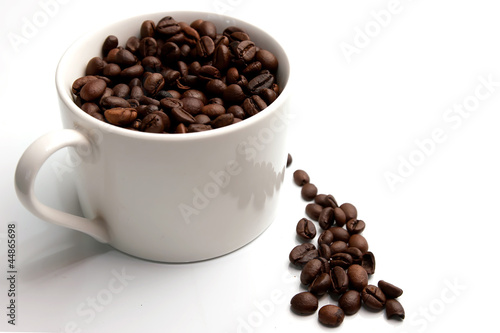 Coffee beans and Coffe Cup