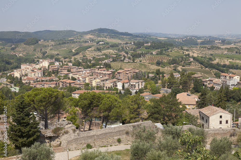 San Gimignano y la campiña toscana, Italia