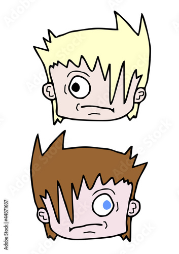 Two kid faces